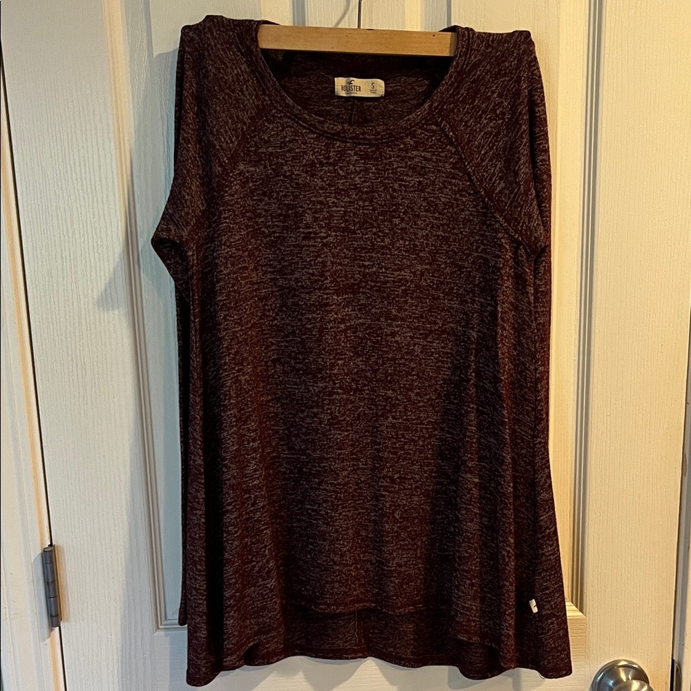 Hollister Maroon Hi Low Sweater